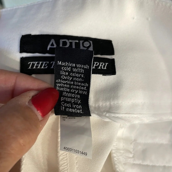 ☀️Apt 9 Tori Capri EUC White size 12 ☀️ - Picture 6 of 8